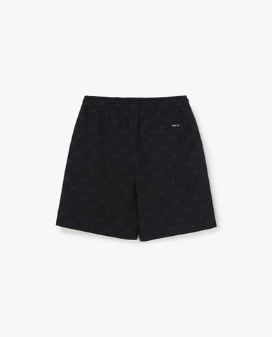  MLB - Quần short unisex ống rộng lưng thun Monogram 