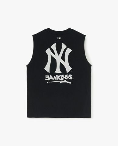  MLB - Áo ba lỗ unisex cổ tròn Basic Megalogonashi 