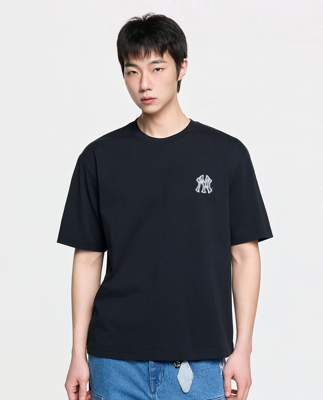 MLB - Áo thun unisex tay ngắn Basic Back Street Logo