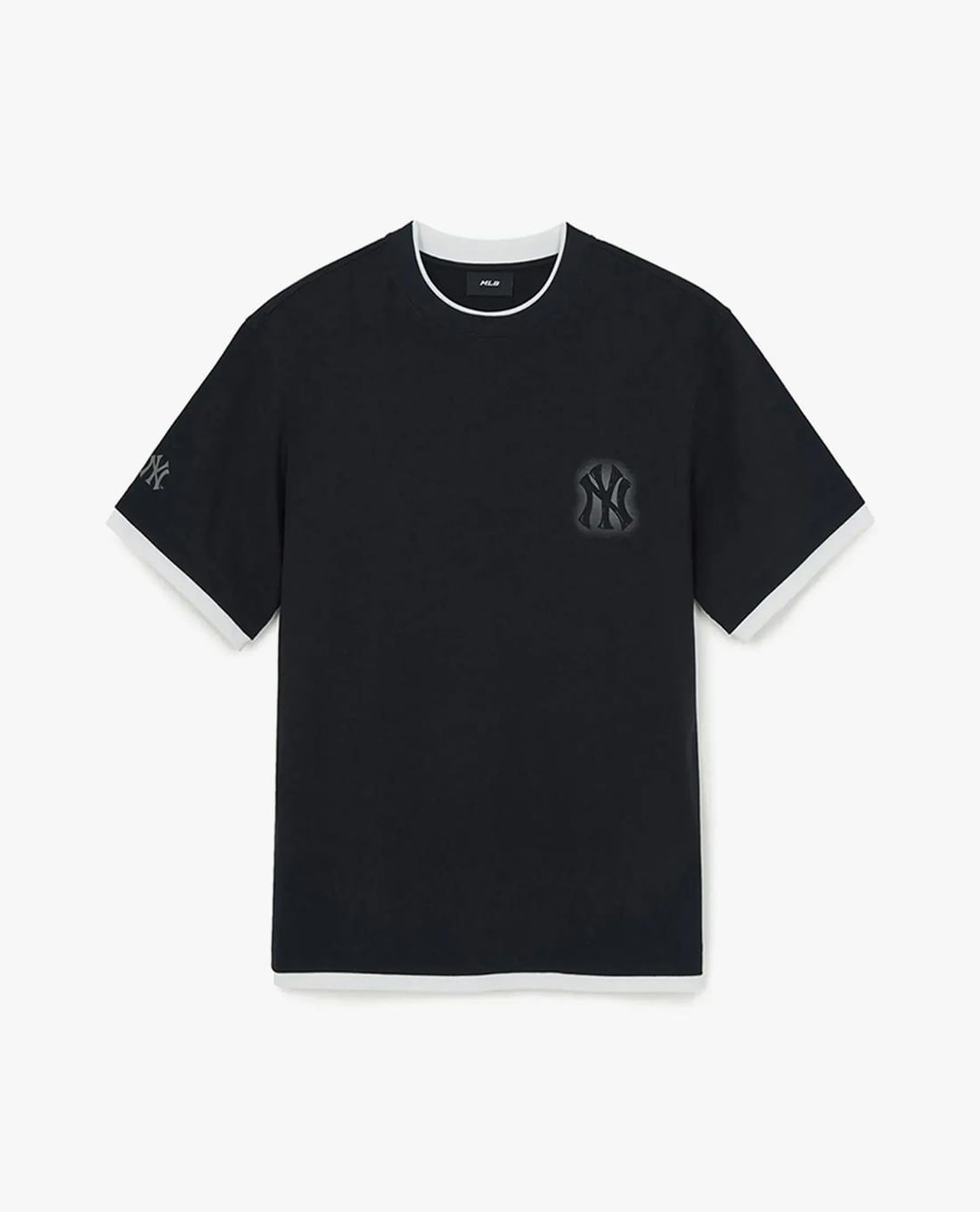 MLB - Áo thun unisex tay ngắn Basic Colorful Street Logo Layered