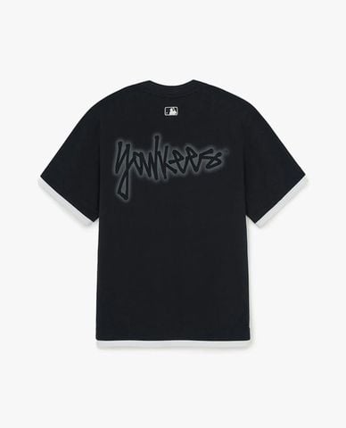  MLB - Áo thun unisex tay ngắn Basic Colorful Street Logo Layered 