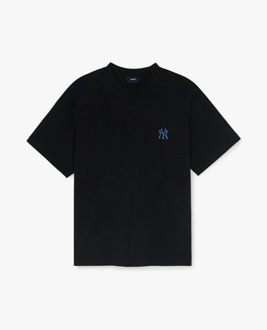  MLB - Áo thun unisex cổ tròn tay ngắn Basic Street Cursive 