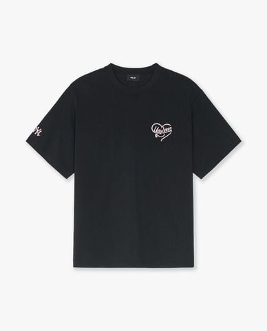  MLB - Áo thun unisex Heart Overfit 