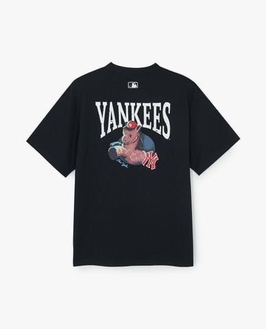  MLB - Áo thun unisex cổ tròn New Year Horse Graphic 