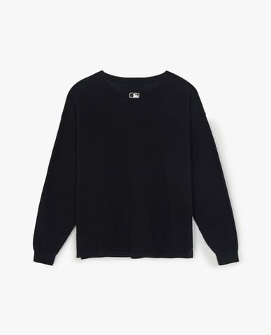  MLB - Áo sweatshirt nữ cổ tròn tay dài Varsity 