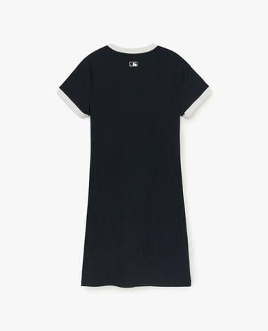  MLB - Đầm midi cổ tròn tay ngắn Basic Slim Fit 