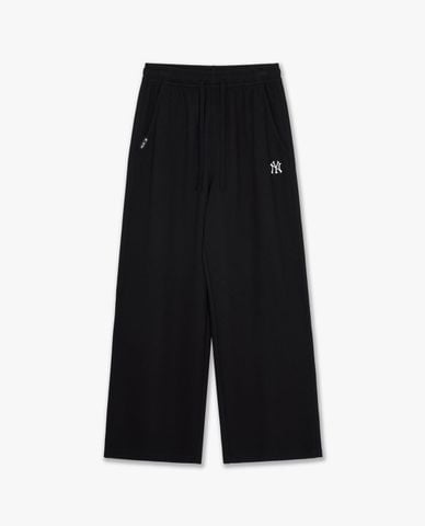  MLB - Quần dài nữ ống rộng phối dây rút Varsity 