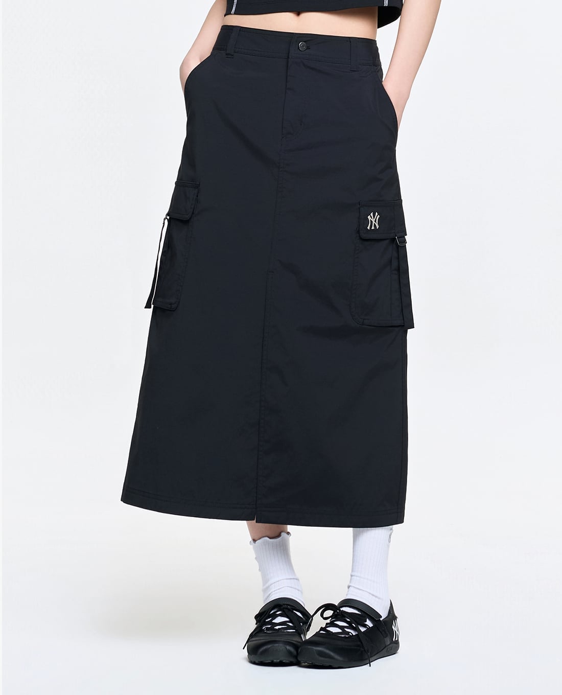 MLB - Chân váy phom suông midi Vintage