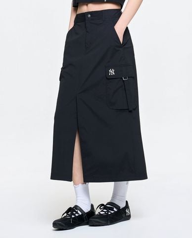  MLB - Chân váy phom suông midi Vintage 