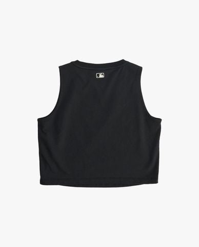  MLB - Áo ba lỗ nữ cổ tròn phom croptop Street Logo 