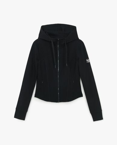  MLB - Áo khoác phối mũ nữ Basic Slim Fit 