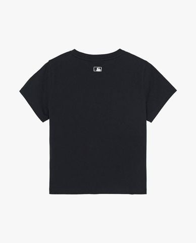  MLB - Áo thun nữ cổ tròn tay ngắn Basic Small Logo 