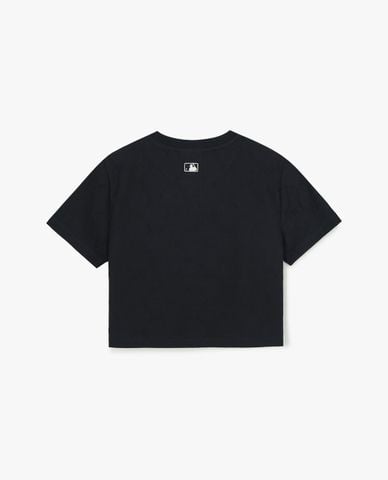  MLB - Áo croptop nữ cổ tròn tay ngắn Diamond Monogram 