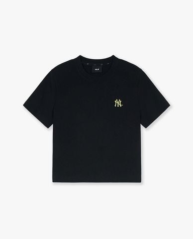  MLB - Áo croptop nữ cổ tròn tay ngắn Summer Vintage 