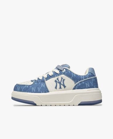  MLB - Giày sneakers unisex cổ thấp Chunky Liner Denim Monogram 