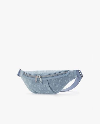  MLB - Túi bao tử unisex Classic Jacquard Denim Monogram 