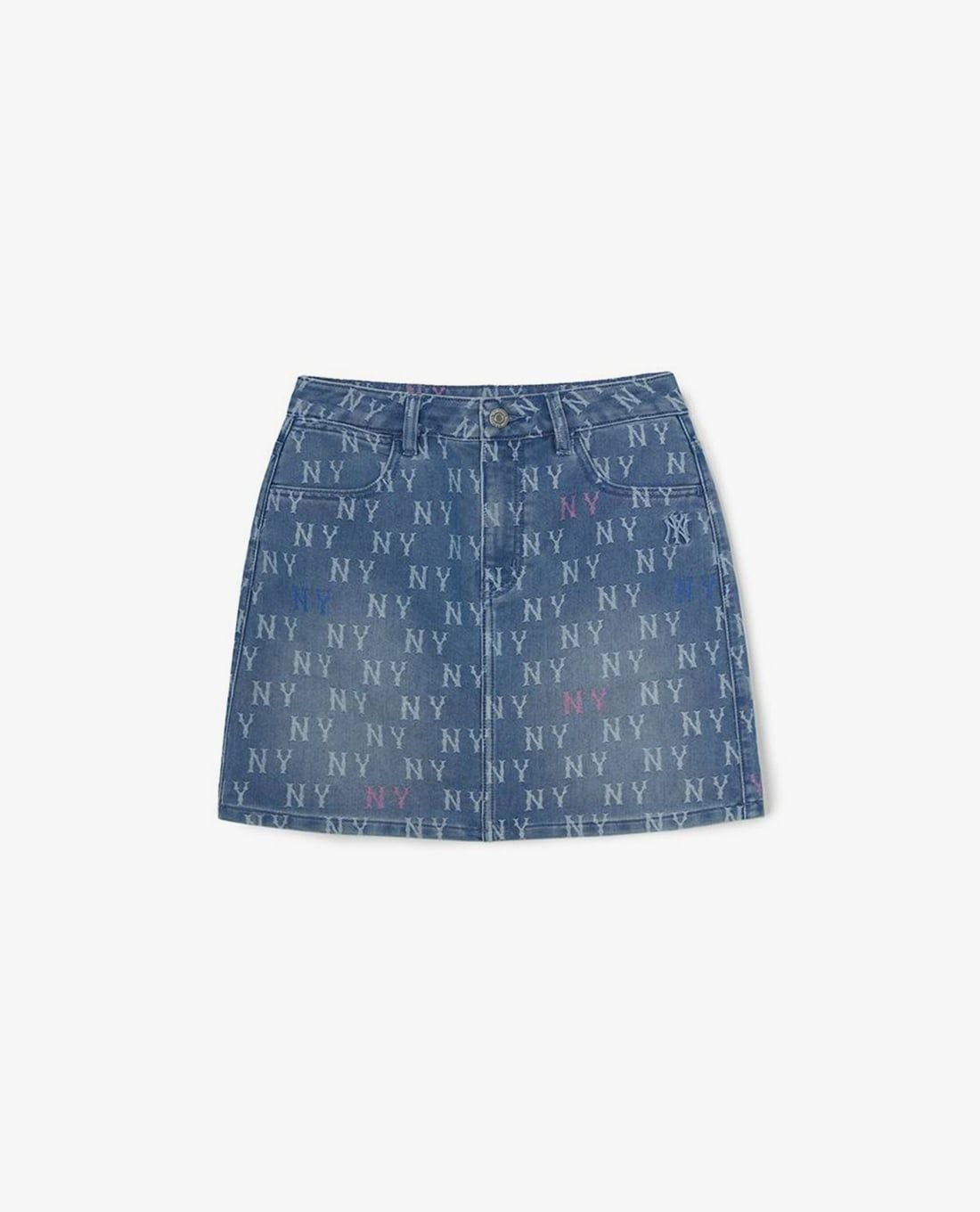 MLB - Chân váy denim mini Retro Monogram