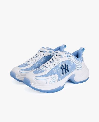  MLB - Giày sneakers unisex cổ thấp XLG Chunky Denim Monogram 