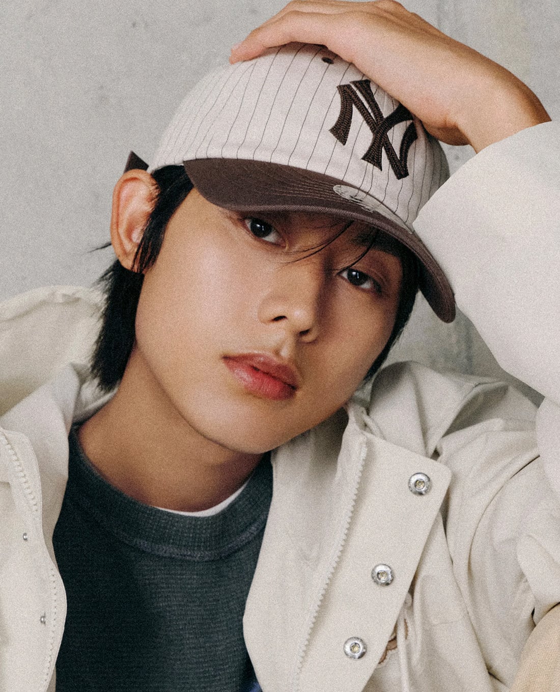 MLB - Nón bóng chày unisex Signature Stripe Unstructured