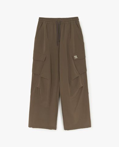  MLB - Quần dài nữ ống rộng lưng thun Gofcore Brushed 