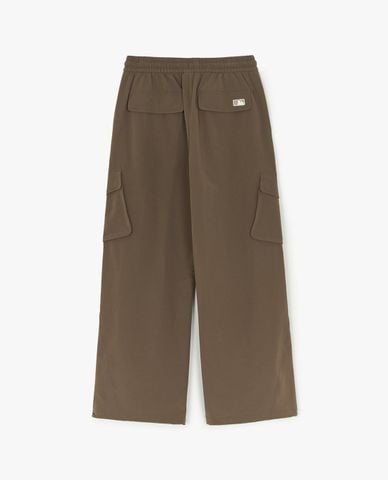  MLB - Quần dài nữ ống rộng lưng thun Gofcore Brushed 