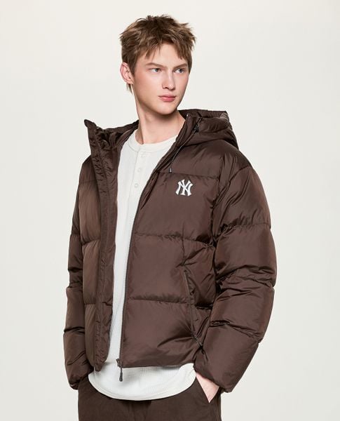  MLB - Áo khoác phao unisex phối mũ Gopcore Ripstop 