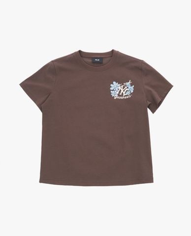  MLB - Áo thun unisex cổ tròn tay ngắn 