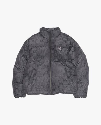  MLB - Áo khoác phao unisex cổ cao họa tiết monogram 