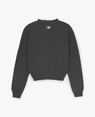  MLB - Áo dệt kim nữ cổ tròn tay dài Basic Vintage Coopers 