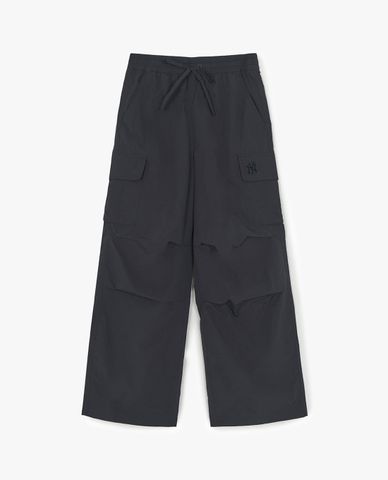  MLB - Quần nữ ống rộng lưng thun Gorpcore 