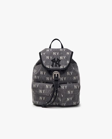  MLB - Balo nữ nắp gập Classic Monogram Vintage Denim 
