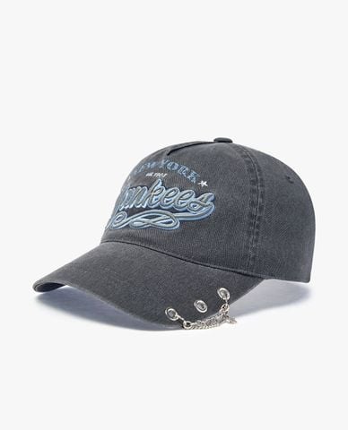 MLB - Nón bóng chày unisex Vintage Cursive Jewelry Unstructured 