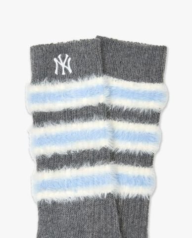  MLB - Vớ nữ cổ cao phối lông Stripe 