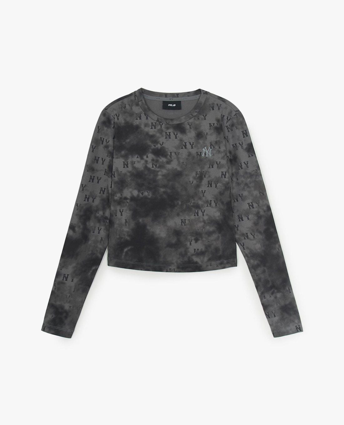 MLB - Áo croptop nữ cổ tròn tay dài Monogram Tie Dye