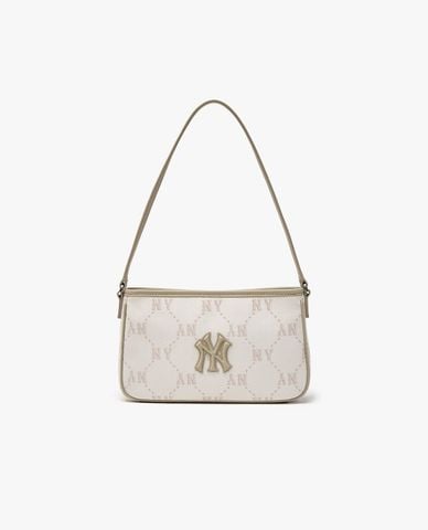  MLB - Túi đeo vai nữ Diamond Monogram Jacquard Mini 