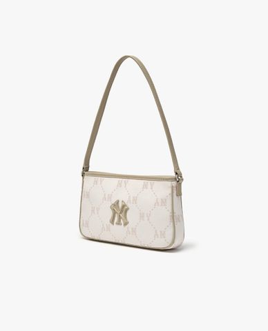 MLB - Túi đeo vai nữ Diamond Monogram Jacquard Mini 