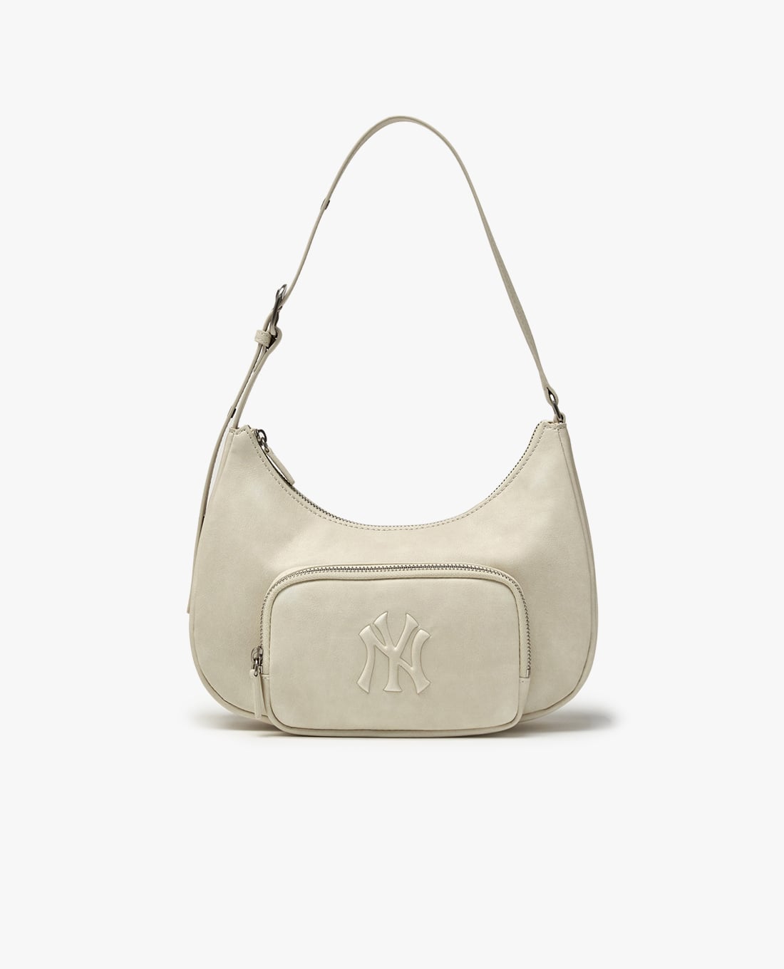 MLB - Túi đeo vai nữ hình bán nguyệt Basic Vintage Logo