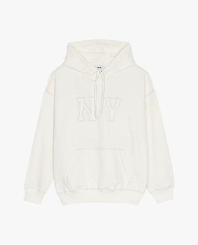  MLB - Áo hoodie unisex tay dài phối mũ Basic Coopers Logo Overfit 