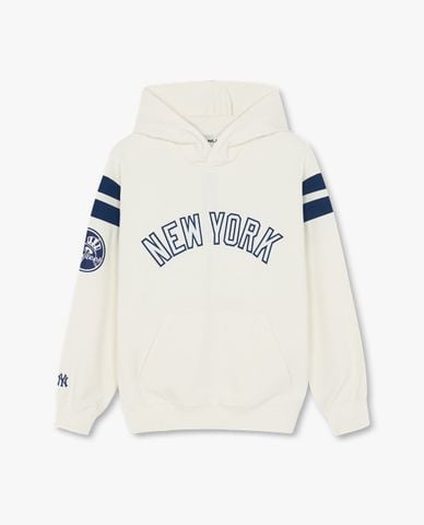  MLB - Áo hoodie unisex tay dài phối mũ Heritage 