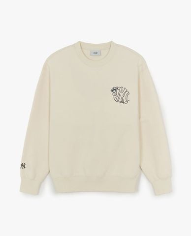  MLB - Áo sweatshirt unisex cổ tròn tay dài Street Mega Bear 