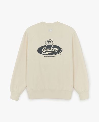  MLB - Áo sweatshirt unisex cổ tròn tay dài Street Mega Bear 