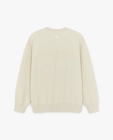  MLB - Áo sweatshirt nam cổ tròn Tonton Monogram Jacquard 