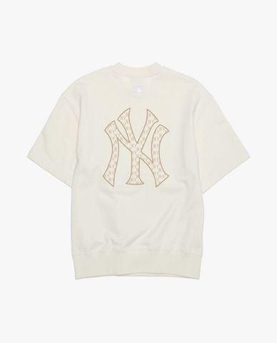  MLB - Áo thun unisex cổ tròn tay ngắn Classic Monogram 