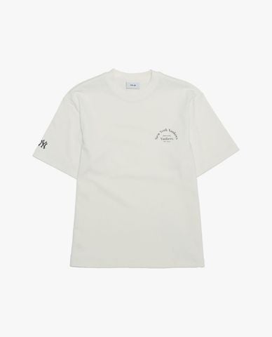  MLB - Áo thun unisex cổ tròn tay ngắn 
