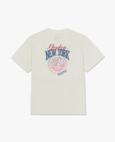  MLB - Áo thun unisex cổ tròn tay ngắn Vintage 