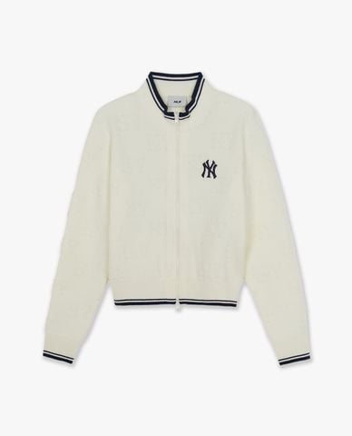  MLB - Áo khoác dệt kim nữ tay dài Classic Monogram 