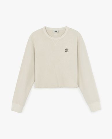  MLB - Áo sweatshirt nữ cổ tròn tay dài Varsity Vintage 