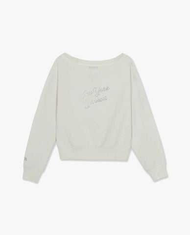  MLB - Áo sweatshirt nữ cổ thuyền tay dài Varsity Series 