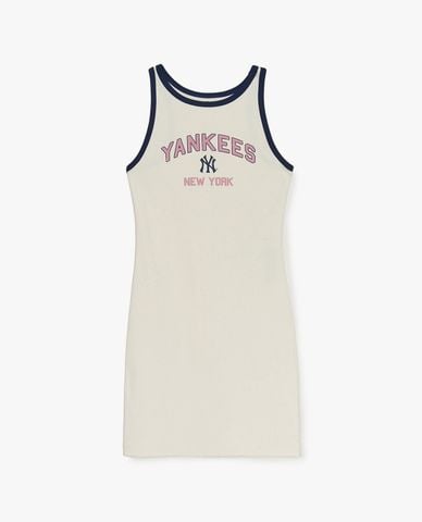  MLB - Đầm sát nách mini cổ tròn Varsity Vintage 