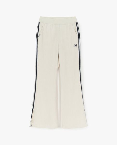  MLB - Quần nữ ống loe lưng thun Basic Small Logo 